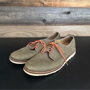 Polo Ralph Lauren Mens 12D Tan Khaki Leather Wilbur Saddle Oxford Shoes